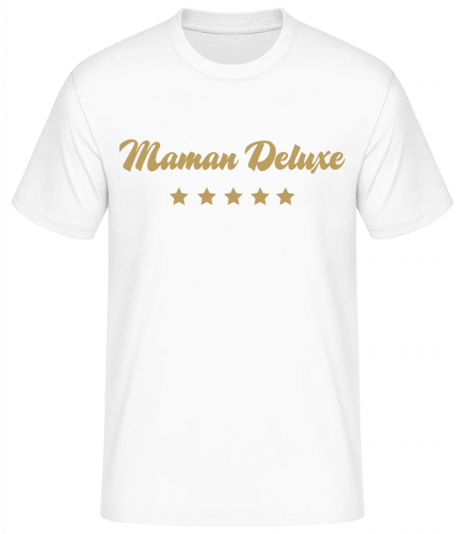 Maman Deluxe - Or - T-shirt standard homme - Blanc - Vorn