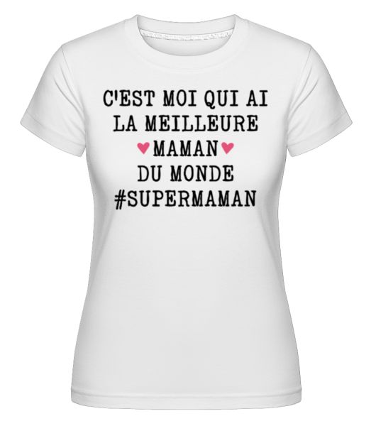 Supermaman -  T-shirt Shirtinator femme - Blanc - Devant