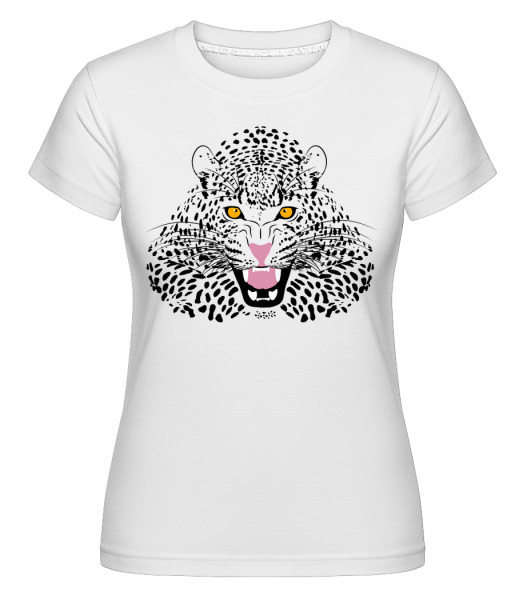Léopard -  T-shirt Shirtinator femme - Blanc - Vorn