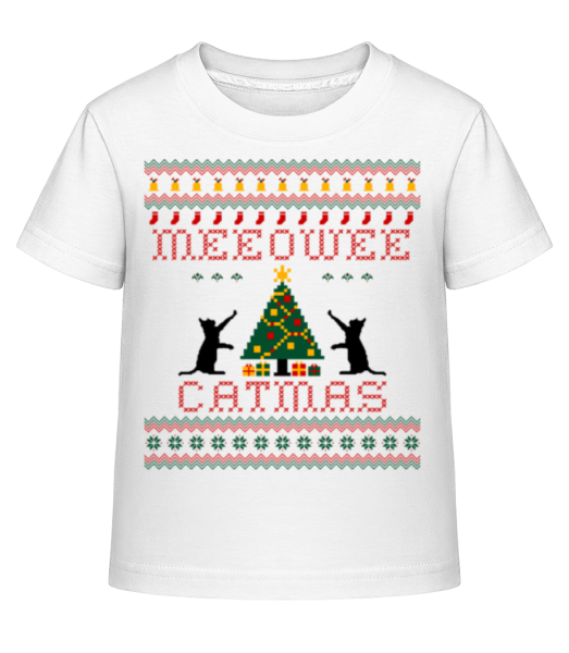 MEEOWEE Catmas - T-shirt shirtinator Enfant - Blanc - Devant