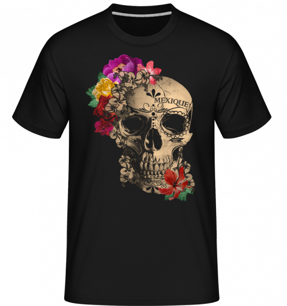 Crâne Mexique -  T-Shirt Shirtinator homme - Noir - Vorn