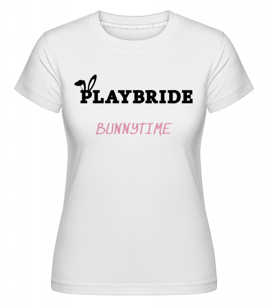 Playbride Bunnytime -  T-shirt Shirtinator femme - Blanc - Vorn