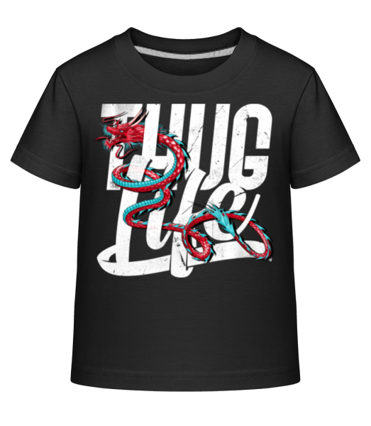 Thug Life Dragon - T-shirt shirtinator Enfant - Noir - Devant