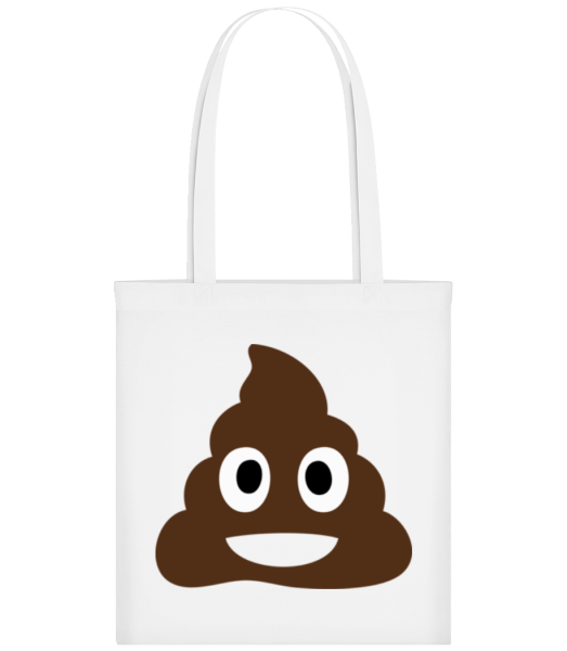 Emoji Tas De Merde - Tote Bag - Blanc - Devant