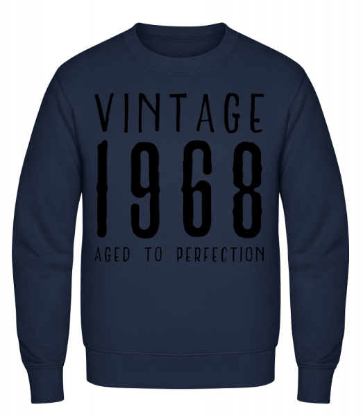 Vintage 1968 Aged To Perfection - Sweat-shirt classique avec manches set-in - Marine - Vorn