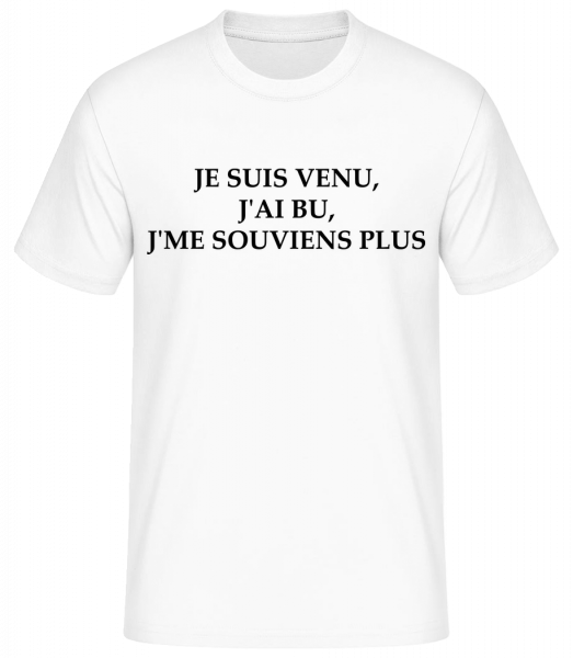 Je Suis Venu - T-shirt standard Homme - Blanc - Vorn