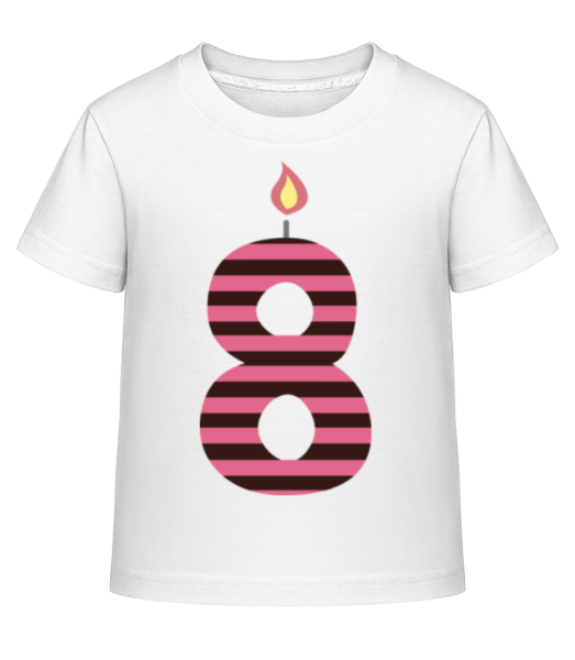 Bougie D'Anniversaire - T-shirt shirtinator Enfant - Blanc - Devant