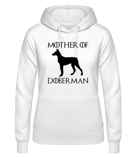 Mother Of Doberman - Sweat à capuche Femme - Blanc - Devant