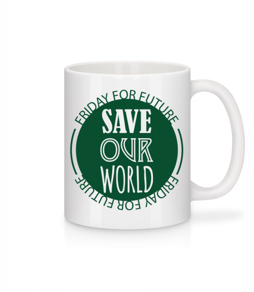 Save Our World - Mug en céramique blanc - Blanc - Vorn