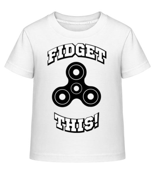 Fidget This - T-shirt shirtinator Enfant - Blanc - Devant