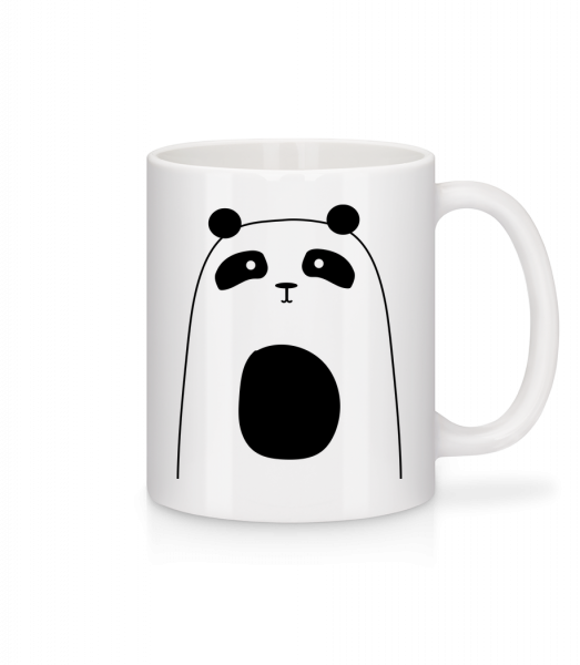 Panda Mignon - Mug en céramique blanc - Blanc - Vorn
