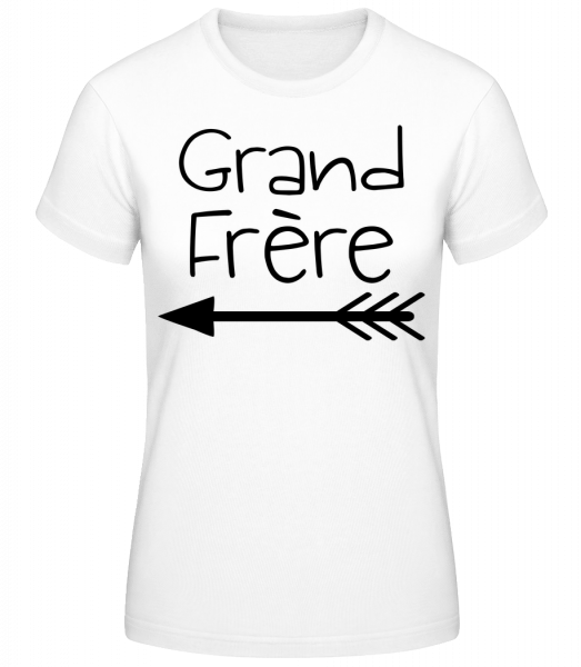 Grand Frère - T-shirt standard Femme - Blanc - Vorn