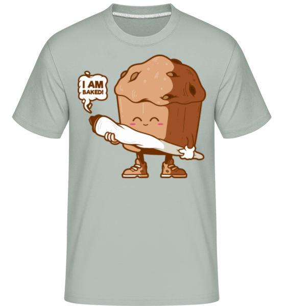 I Am Baked -  T-Shirt Shirtinator homme - Menthe verte - Devant