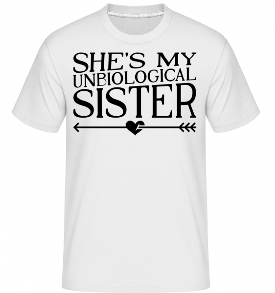 Unbiological Sister -  T-Shirt Shirtinator homme - Blanc - Vorn