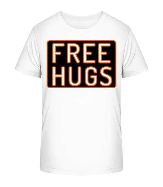 Free Hugs - T-shirt bio Enfant Stanley Stella - Blanc - Devant