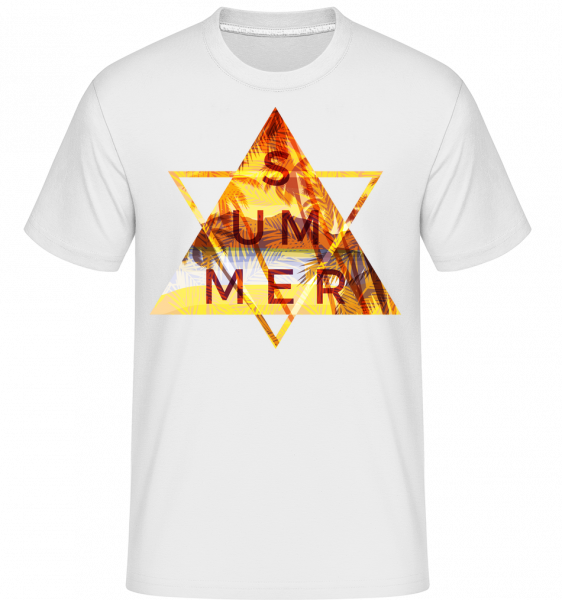 Summer Icon Triangle -  T-Shirt Shirtinator homme - Blanc - Vorn