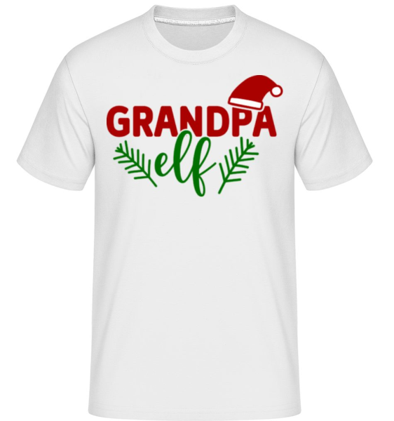 Grandpa Elf -  T-Shirt Shirtinator homme - Blanc - Devant