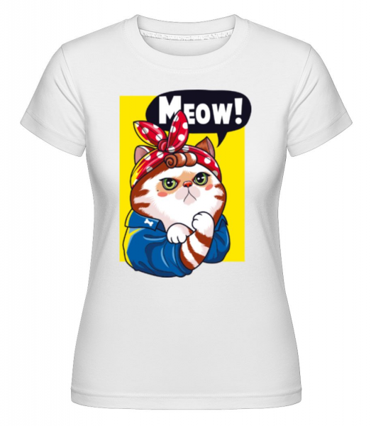 Meow -  T-shirt Shirtinator femme - Blanc - Devant