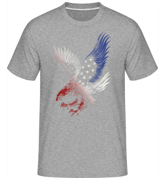 Aigle Américain -  T-Shirt Shirtinator homme - Gris chiné - Devant