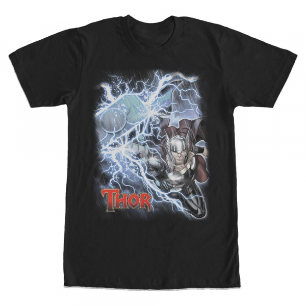 Marvel - Avengers - Thor - Homme T-shirt - Noir - Devant