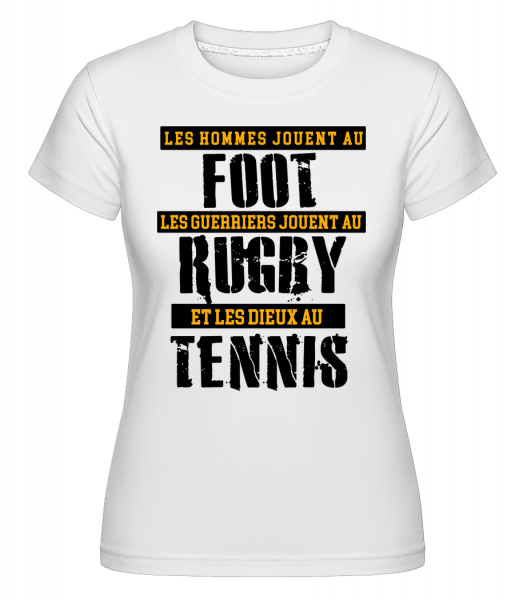Les Dieux Jouent Au Tennis -  T-shirt Shirtinator femme - Blanc - Vorn