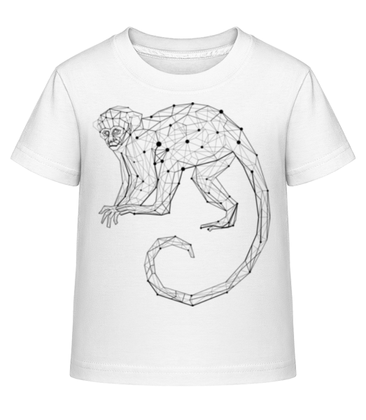 Polygon Singe - T-shirt shirtinator Enfant - Blanc - Devant