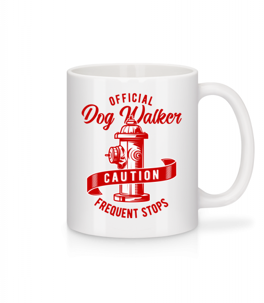 Official Dog Walker - Mug en céramique blanc - Blanc - Vorn