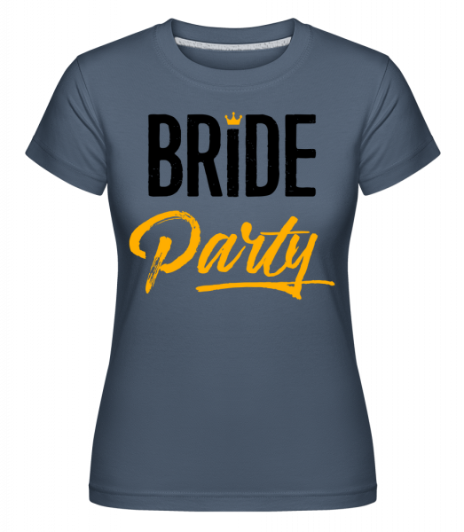 Bride Party -  T-shirt Shirtinator femme - Bleu denim - Vorn