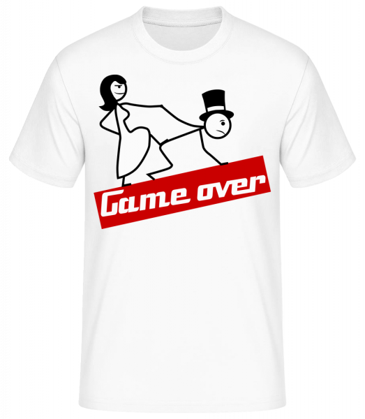 Game Over - T-shirt standard Homme - Blanc - Vorn