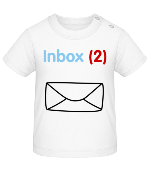 Inbox(2) Jumeaux - T-shirt Bébé - Blanc - Devant