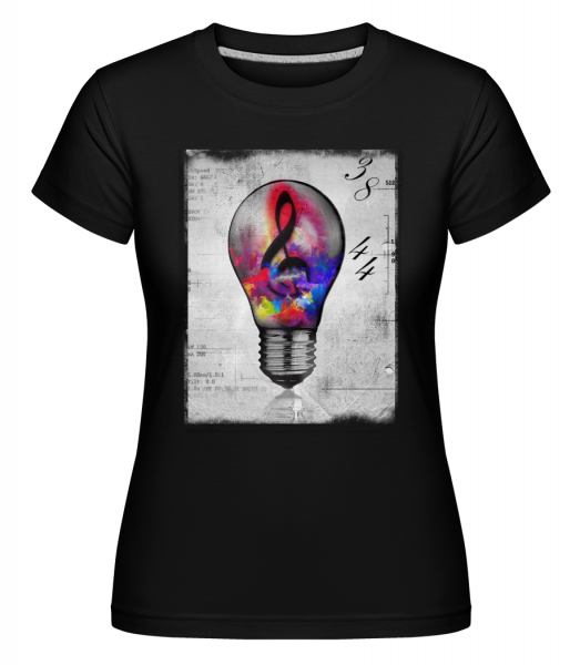 Ampoule Coloré -  T-shirt Shirtinator femme - Noir - Vorn