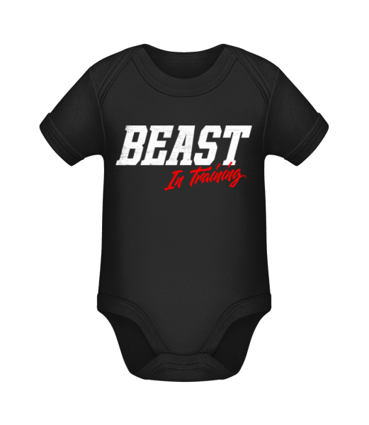 Beast In Training - Body manches courtes bio - Noir - Devant