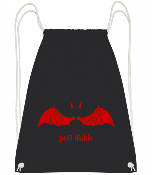 Petit Diable Rouge - Sac à dos Drawstring - Noir - Vorn