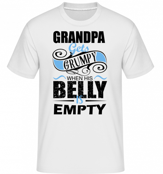 Grandpa Gets Grumpy -  T-Shirt Shirtinator homme - Blanc - Vorn