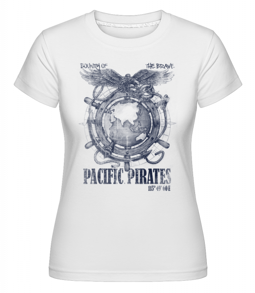 Pacific Pirates -  T-shirt Shirtinator femme - Blanc - Vorn