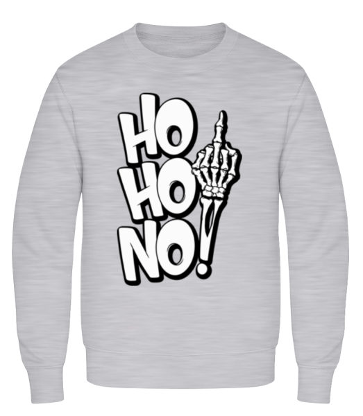 Ho Ho No - Sweatshirt Homme - Gris chiné - Devant