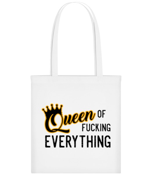 Queen Of Fucking Everything - Tote Bag - Blanc - Devant