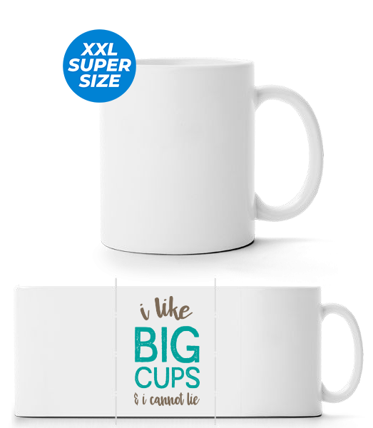 I Like Big Cups - Grande Tasse - Blanc - Devant