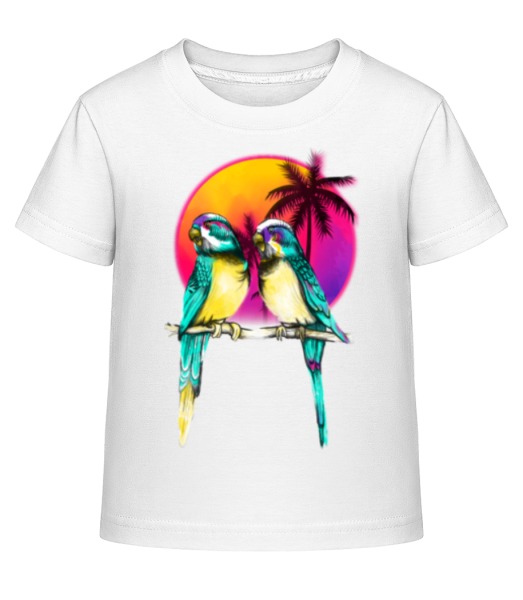 Oiseaux Du Paradis - T-shirt shirtinator Enfant - Blanc - Devant