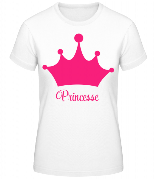 Princesse Couronne - T-shirt standard Femme - Blanc - Vorn
