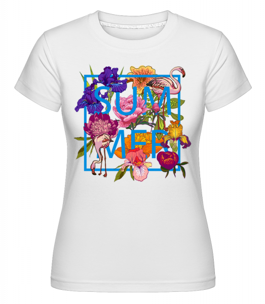 Summer Flowers Sign -  T-shirt Shirtinator femme - Blanc - Vorn
