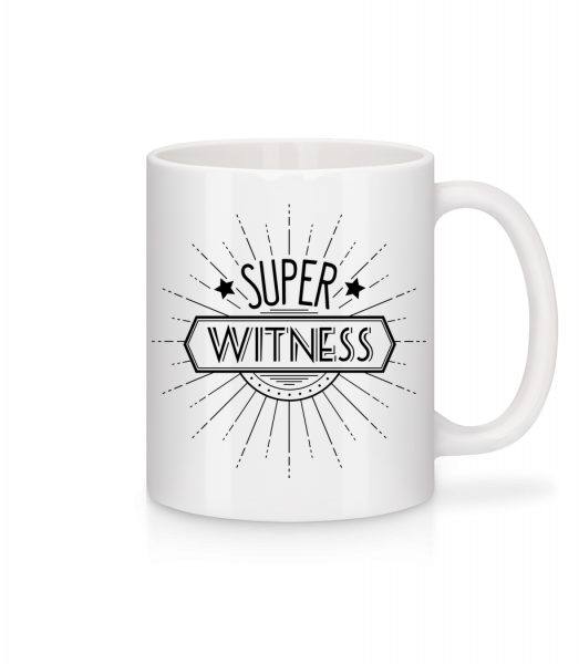 Super Witness - Mug en céramique blanc - Blanc - Vorn