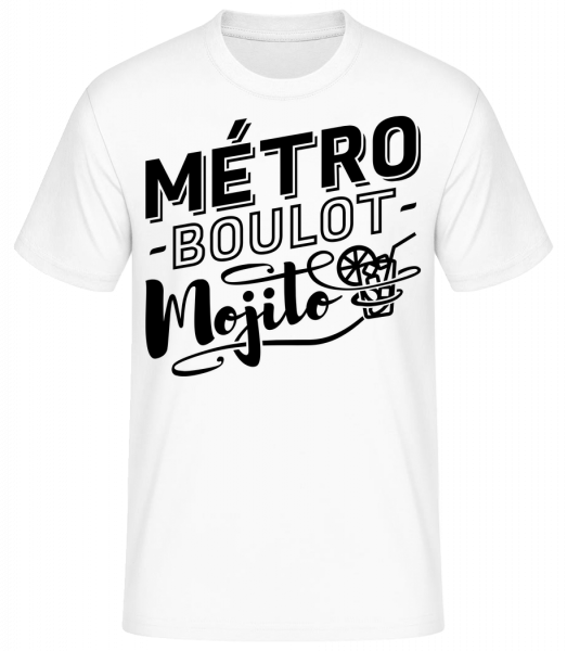 Métro Mojito - T-shirt standard Homme - Blanc - Vorn