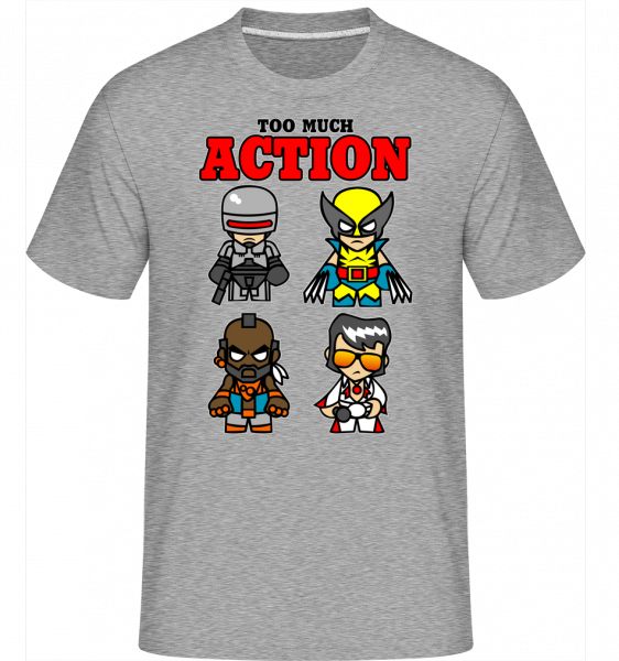 Action -  T-Shirt Shirtinator homme - Gris chiné - Vorn