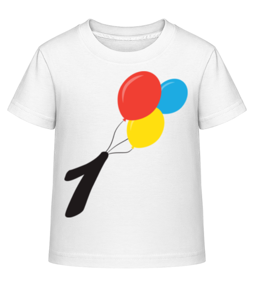 Anniversaire 1 Ballons - T-shirt shirtinator Enfant - Blanc - Devant