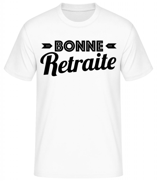 Bonne Retraite - T-shirt standard Homme - Blanc - Vorn