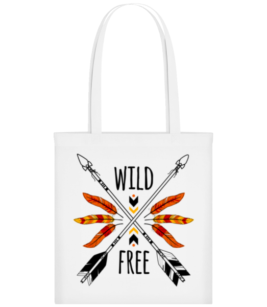 Wild And Free Logo - Tote Bag - Blanc - Devant