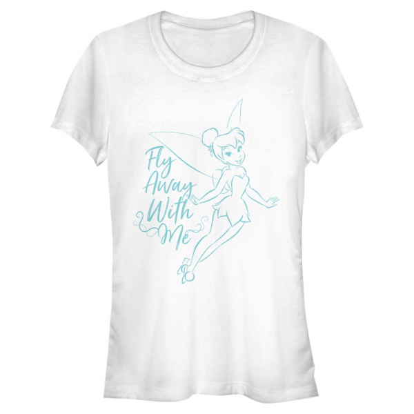 Disney - Peter Pan - Tinker Bell Fly Away With Me - Femme T-shirt - Blanc - Devant