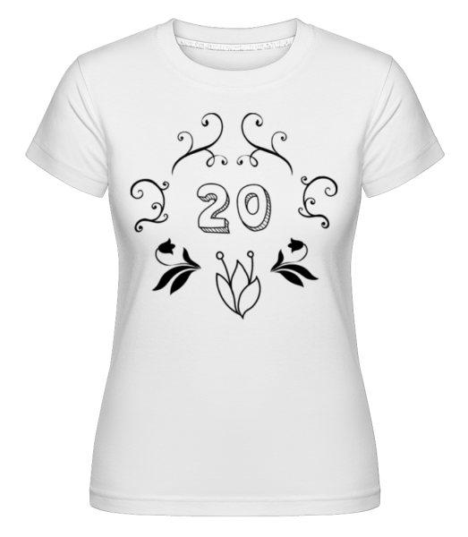 20ème Anniversaire -  T-shirt Shirtinator femme - Blanc - Devant