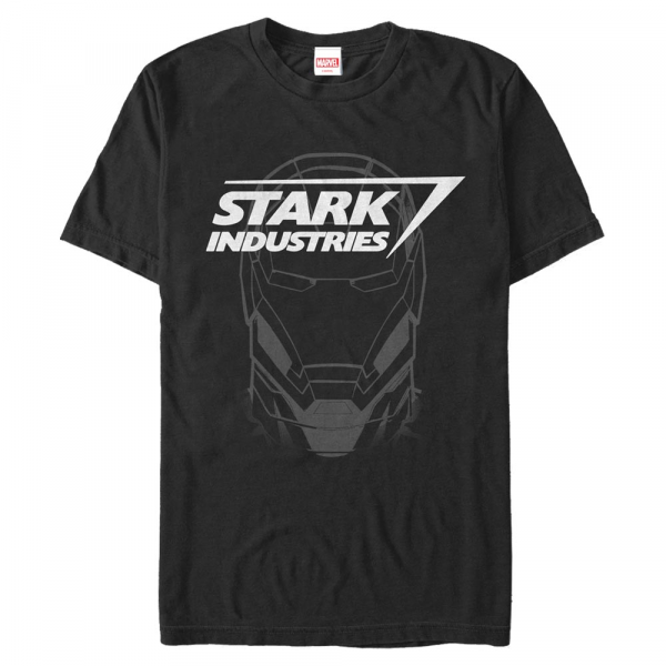 Marvel - Avengers - Iron Man Stark Industries - Homme T-shirt - Noir - Devant